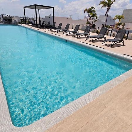 Fancy 3 Bedroom Apartments In Downtown Playa Rooftop Pool Gym Playa del Carmen Buitenkant foto