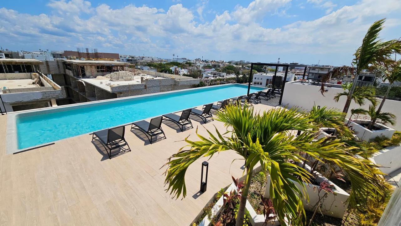 Fancy 3 Bedroom Apartments In Downtown Playa Rooftop Pool Gym Playa del Carmen Buitenkant foto