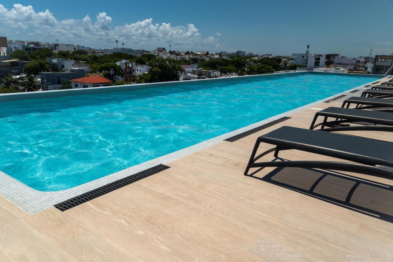 Fancy 3 Bedroom Apartments In Downtown Playa Rooftop Pool Gym Playa del Carmen Buitenkant foto